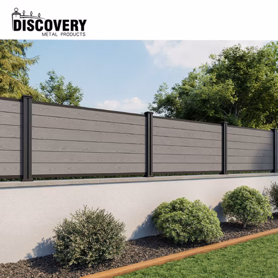 Privacy Decorative Outdoor Wood Composite Garden Fence WPC Fence Panels